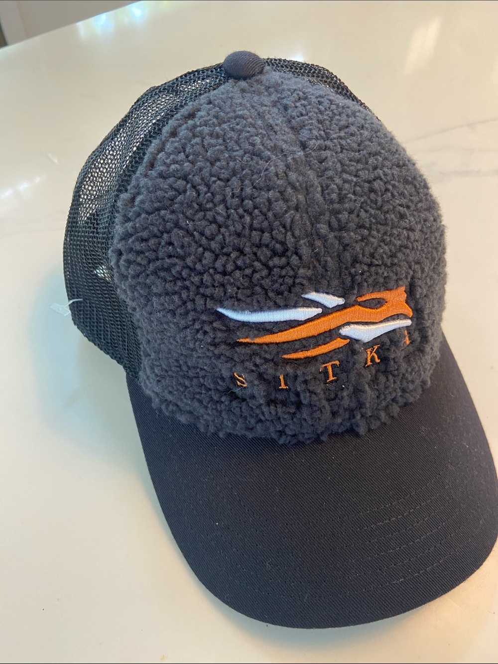 Sitka Men's Black Sherpa Trucker Hat
